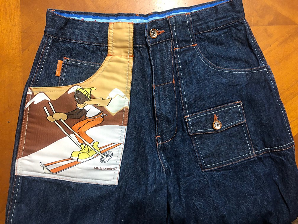 FUBU Platinum Fat Albert Pants - Vintage Mush Mouth Ski Resort